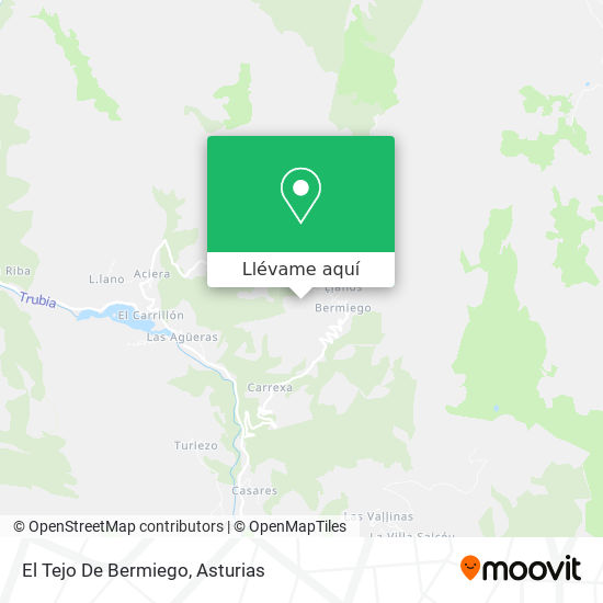 Mapa El Tejo De Bermiego