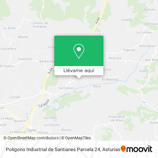 Mapa Polígono Industrial de Santianes Parcela 24