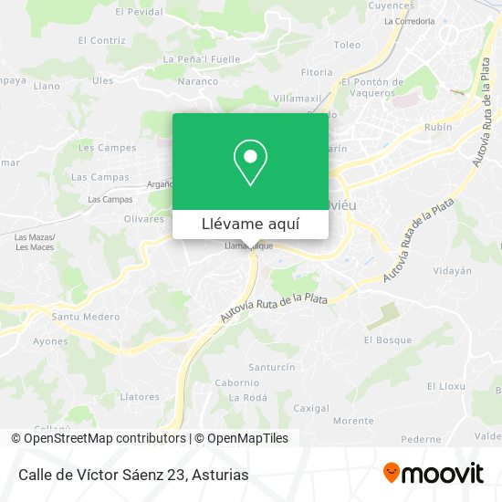 Mapa Calle de Víctor Sáenz 23