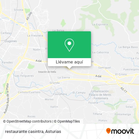 Mapa restaurante casintra