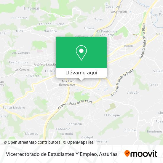 Mapa Vicerrectorado de Estudiantes Y Empleo