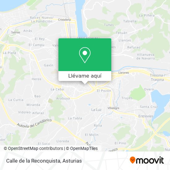 Mapa Calle de la Reconquista