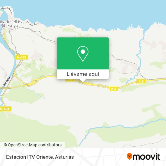 Mapa Estacion ITV Oriente