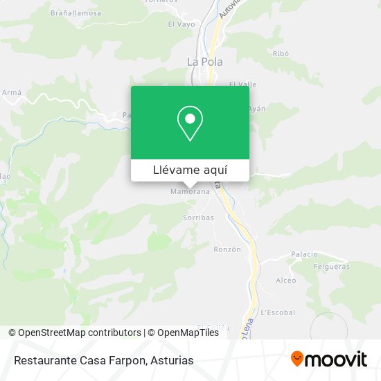 Mapa Restaurante Casa Farpon