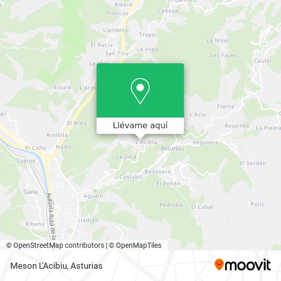 Mapa Meson L'Acibiu