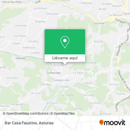 Mapa Bar Casa Faustino