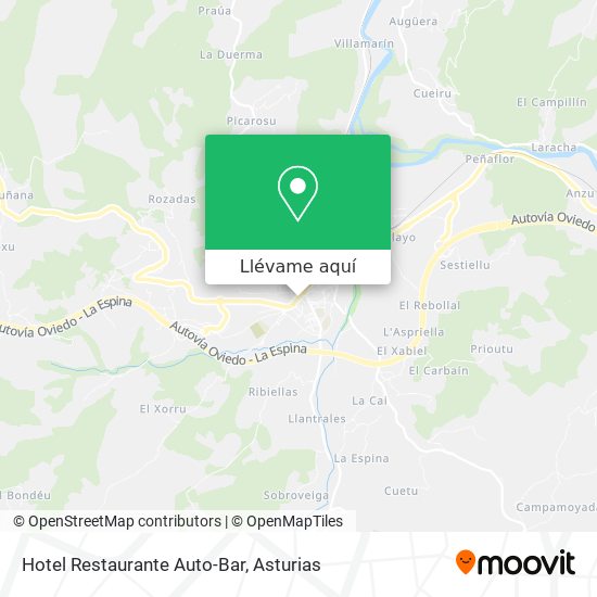 Mapa Hotel Restaurante Auto-Bar