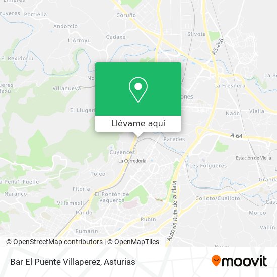 Mapa Bar El Puente Villaperez