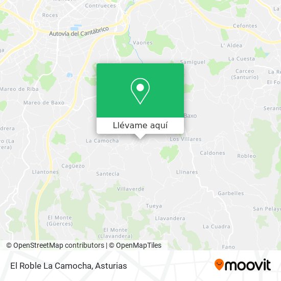 Mapa El Roble La Camocha