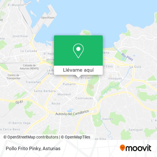 Mapa Pollo Frito Pinky
