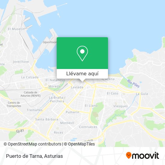 Mapa Puerto de Tarna