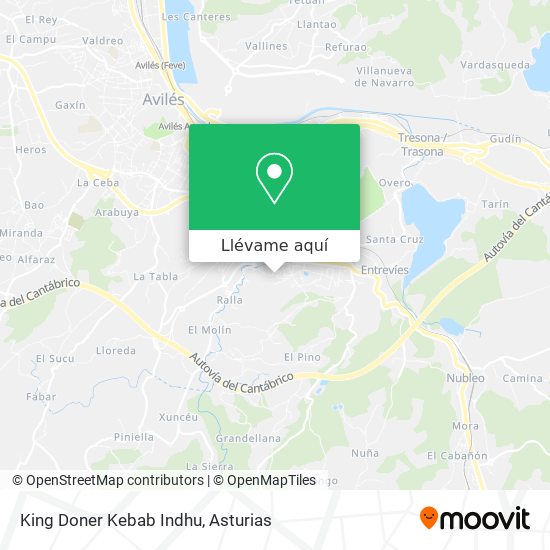 Mapa King Doner Kebab Indhu