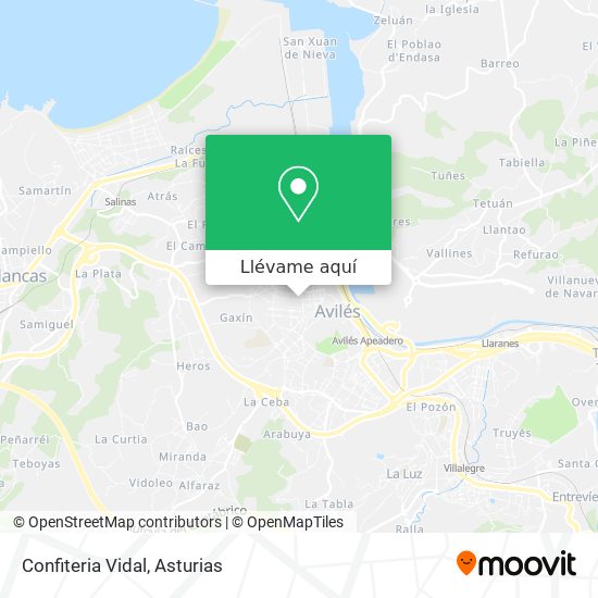 Mapa Confiteria Vidal