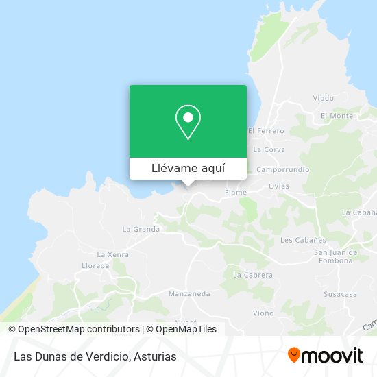 Mapa Las Dunas de Verdicio