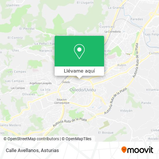Mapa Calle Avellanos