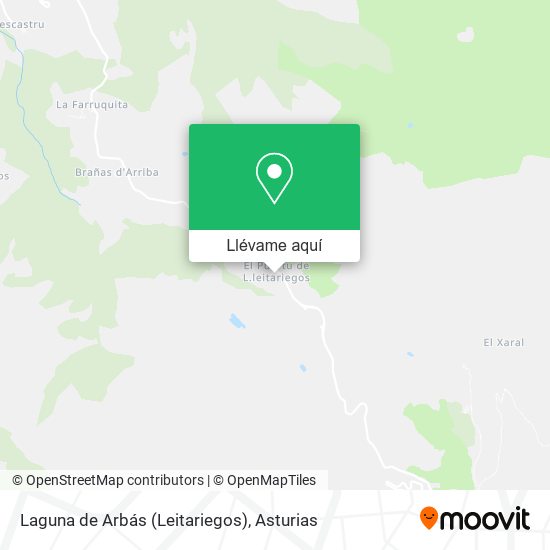 Mapa Laguna de Arbás (Leitariegos)