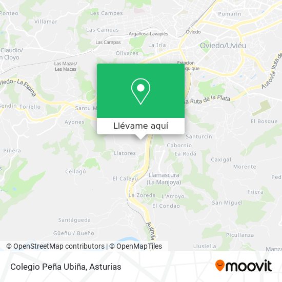 Mapa Colegio Peña Ubiña