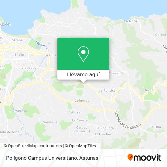 Mapa Polígono Campus Universitario