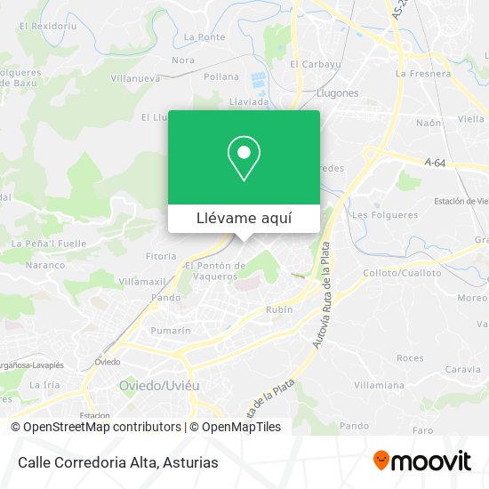 Mapa Calle Corredoria Alta