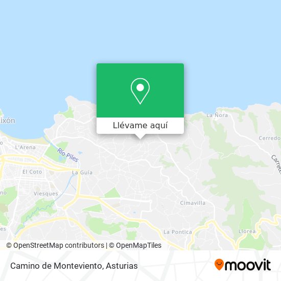 Mapa Camino de Monteviento