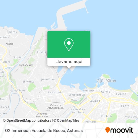 Mapa O2 Inmersión Escuela de Buceo