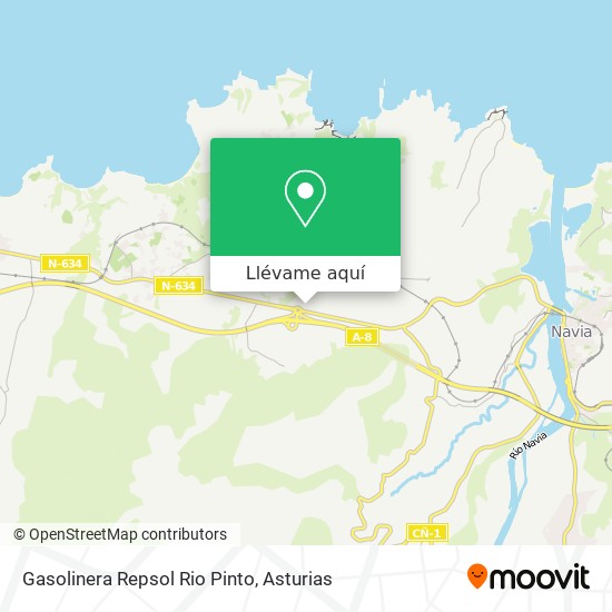 Mapa Gasolinera Repsol Rio Pinto