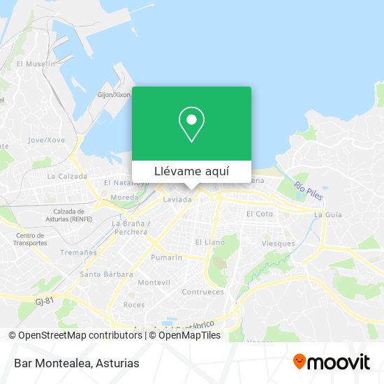 Mapa Bar Montealea