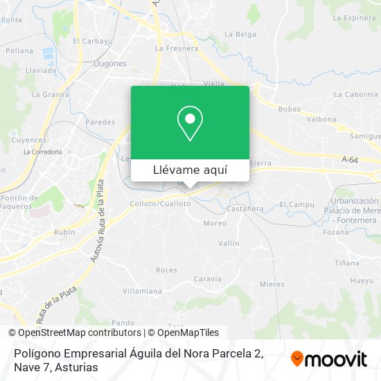 Mapa Polígono Empresarial Águila del Nora Parcela 2, Nave 7