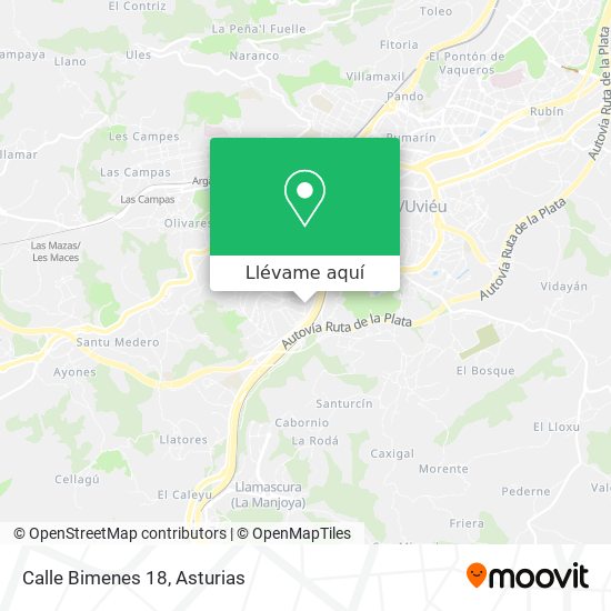 Mapa Calle Bimenes 18