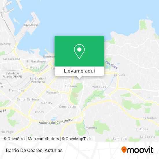 Mapa Barrio De Ceares