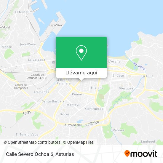 Mapa Calle Severo Ochoa 6