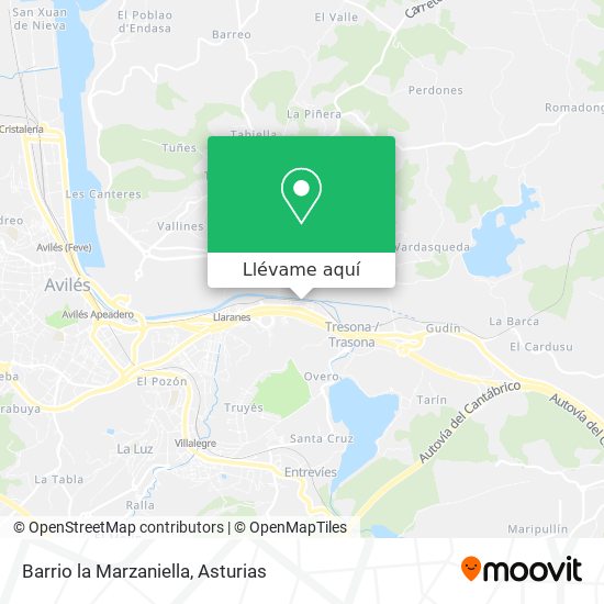 Mapa Barrio la Marzaniella