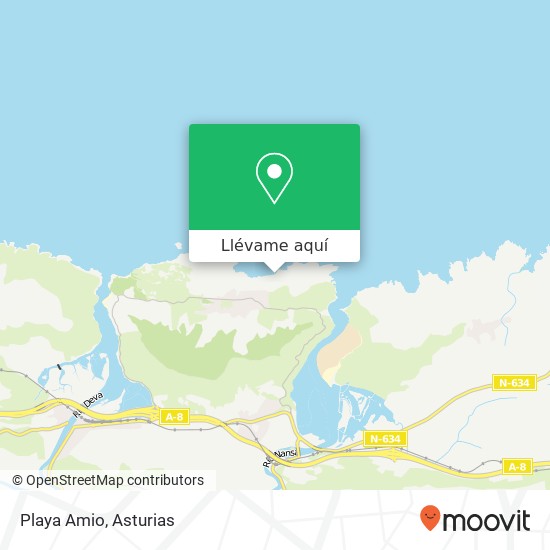 Mapa Playa Amio