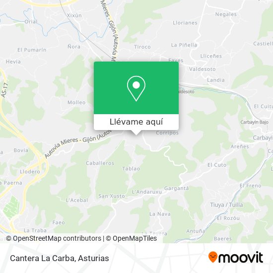 Mapa Cantera La Carba