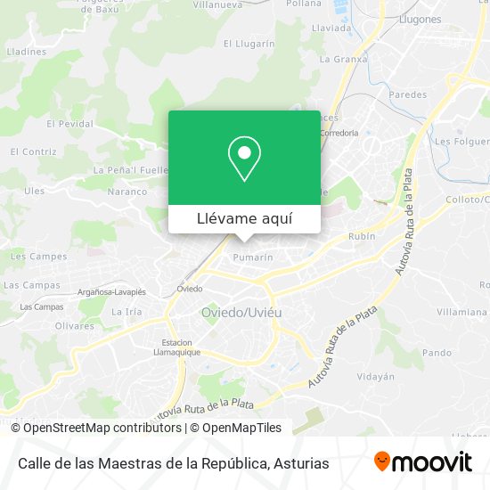Mapa Calle de las Maestras de la República