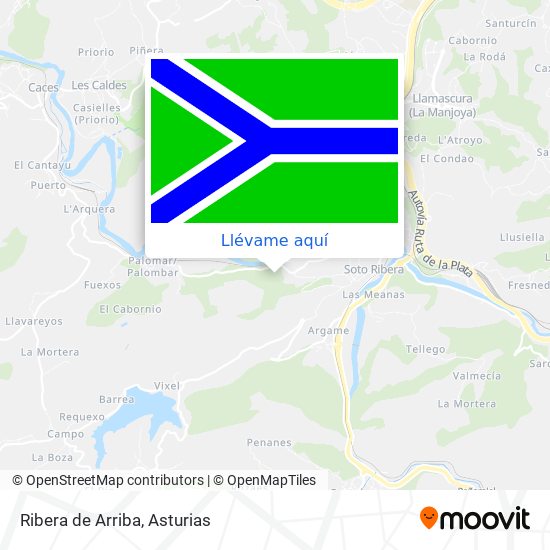 Mapa Ribera de Arriba