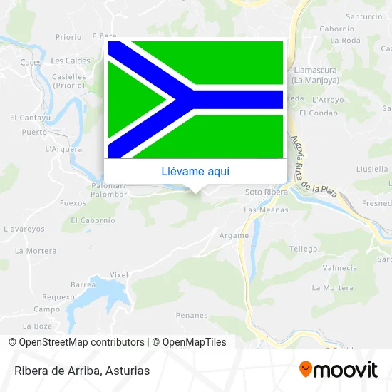 Mapa Ribera de Arriba