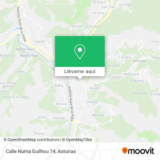 Mapa Calle Numa Guilhou 74