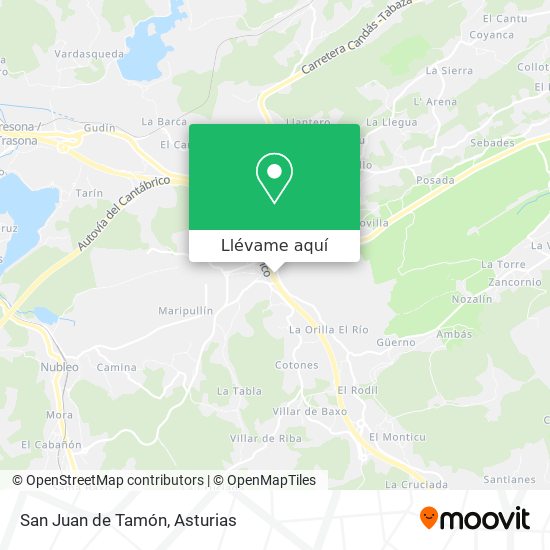 Mapa San Juan de Tamón