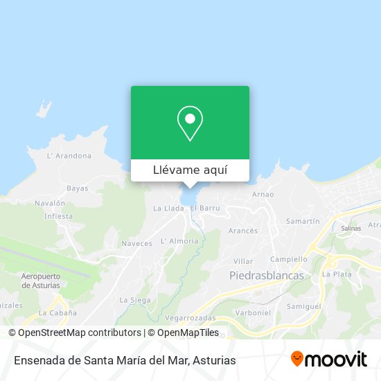 Mapa Ensenada de Santa María del Mar