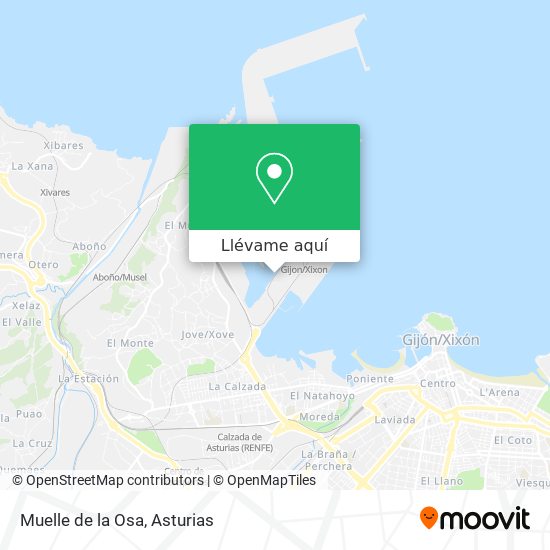 Mapa Muelle de la Osa