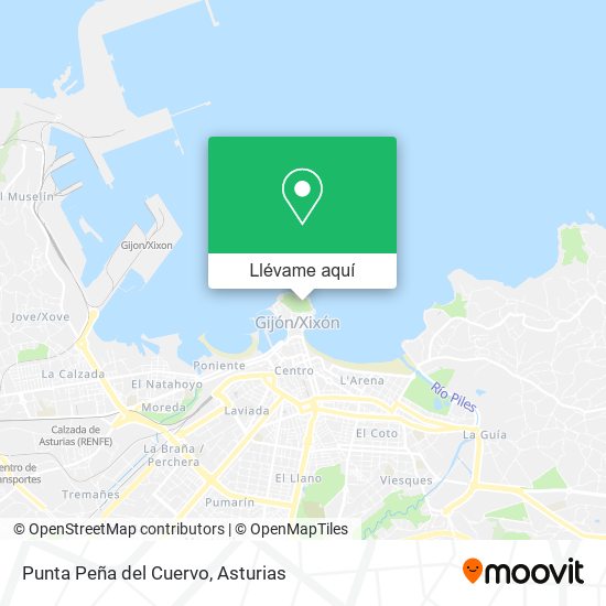 Mapa Punta Peña del Cuervo