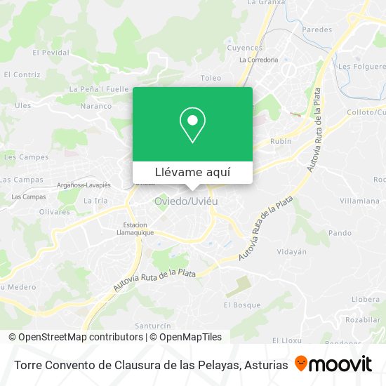 Mapa Torre Convento de Clausura de las Pelayas