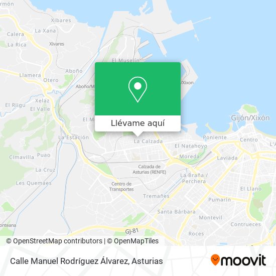 Mapa Calle Manuel Rodríguez Álvarez