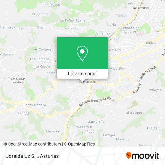 Mapa Joraida Uz S.l.