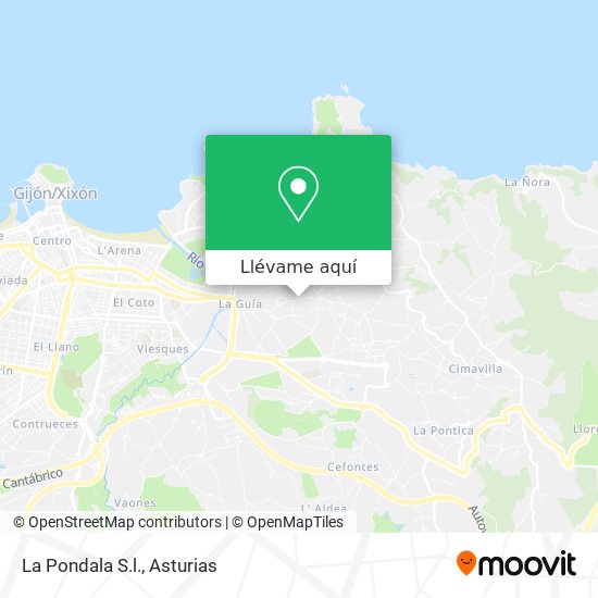 Mapa La Pondala S.l.