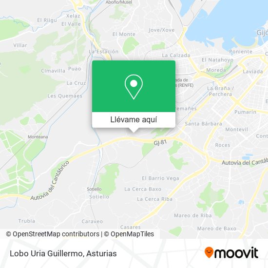 Mapa Lobo Uria Guillermo