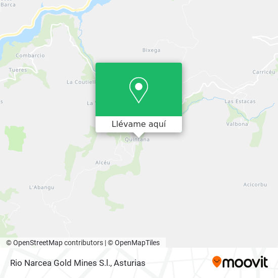 Mapa Rio Narcea Gold Mines S.l.