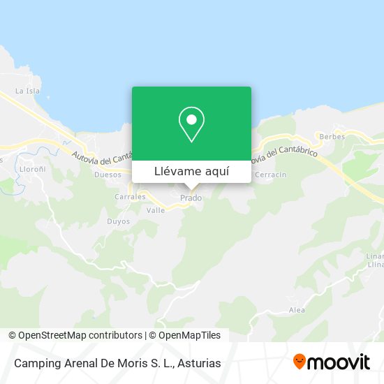 Mapa Camping Arenal De Moris S. L.