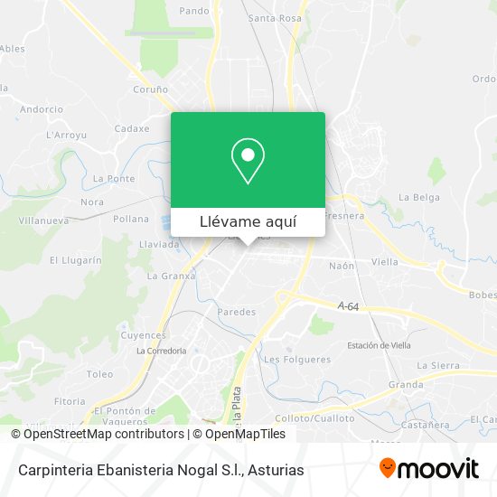Mapa Carpinteria Ebanisteria Nogal S.l.